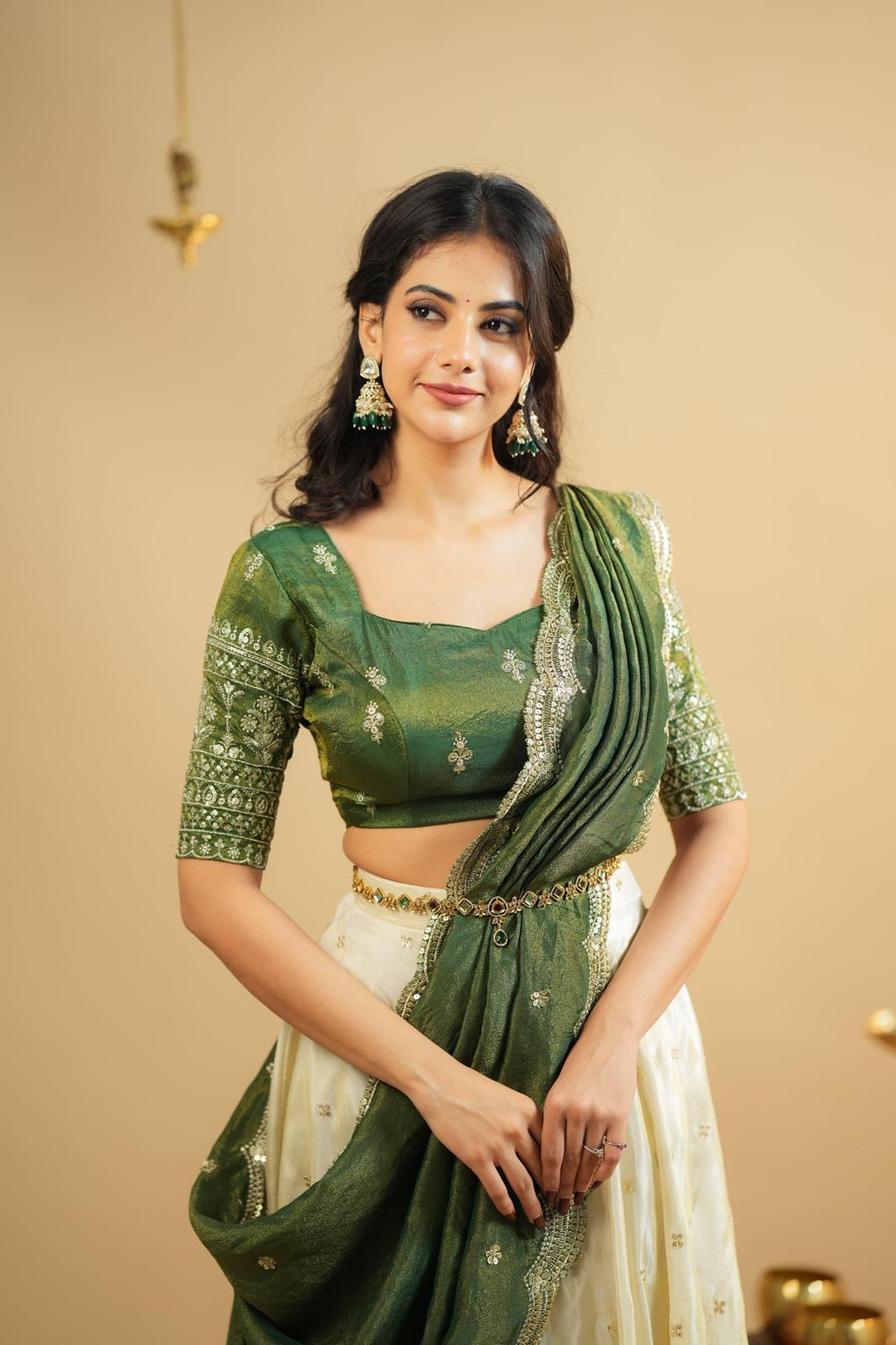 Chinon Silk Lehenga Set - Image 3