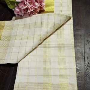 Elegant Golden Tissue Set Mundu